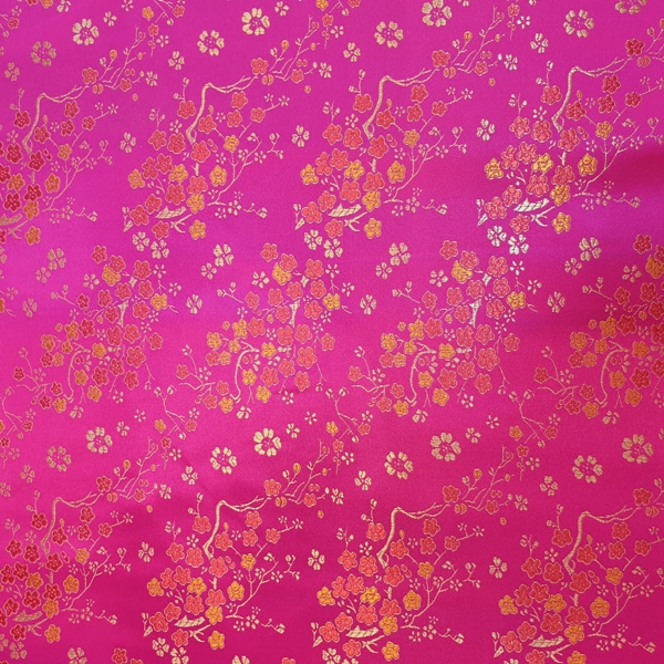 Floral Brocade CERISE